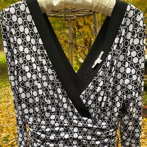 BLACK AND WHITE DRESS